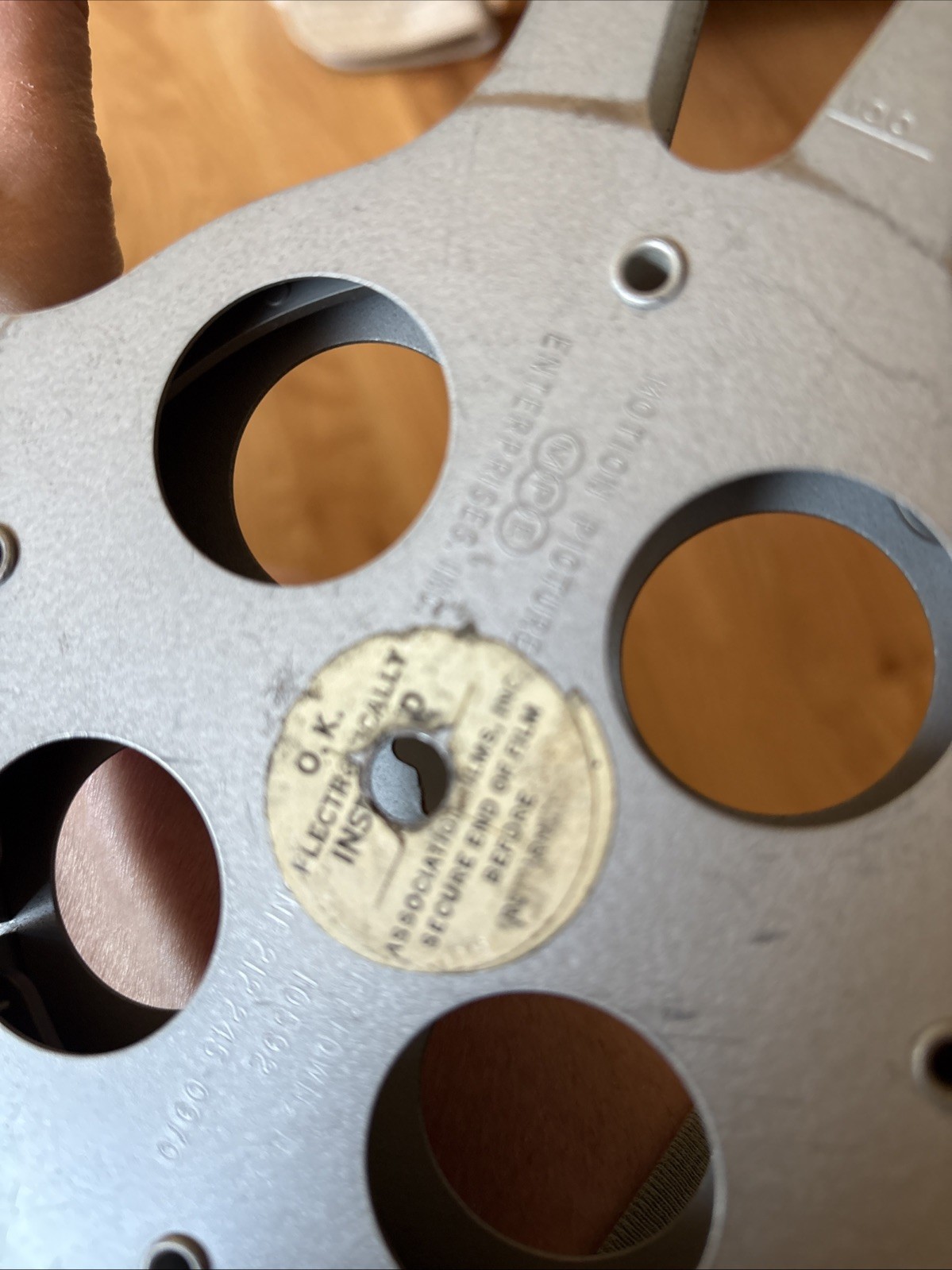 Vintage 16mm Aluminum Film Reel 12 Motion Picture Enterprises MPE Tarrytown NY