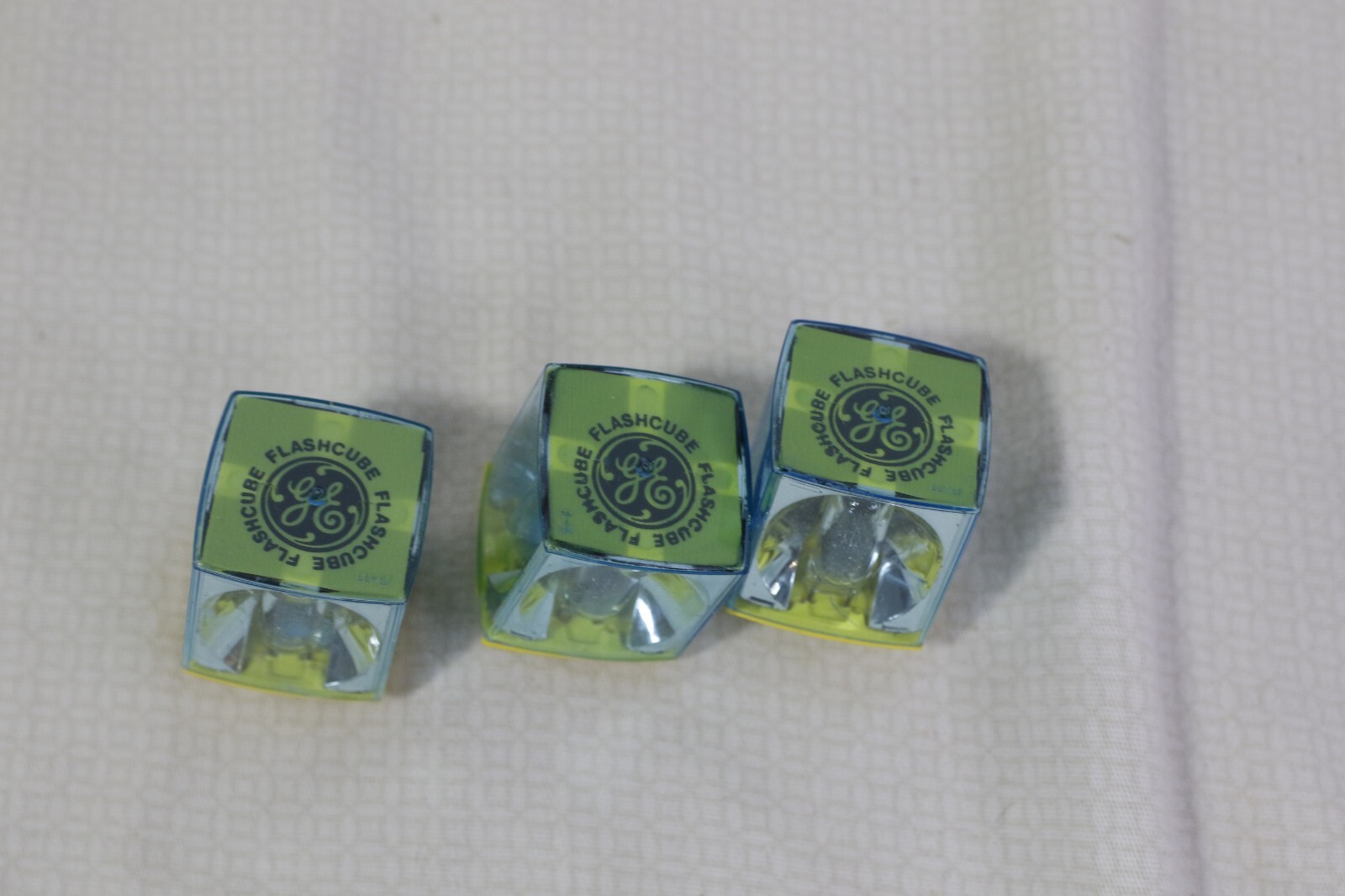 GE (General Electric) Vintage Flash Cubes 3 Total, 12 flashes, unused!