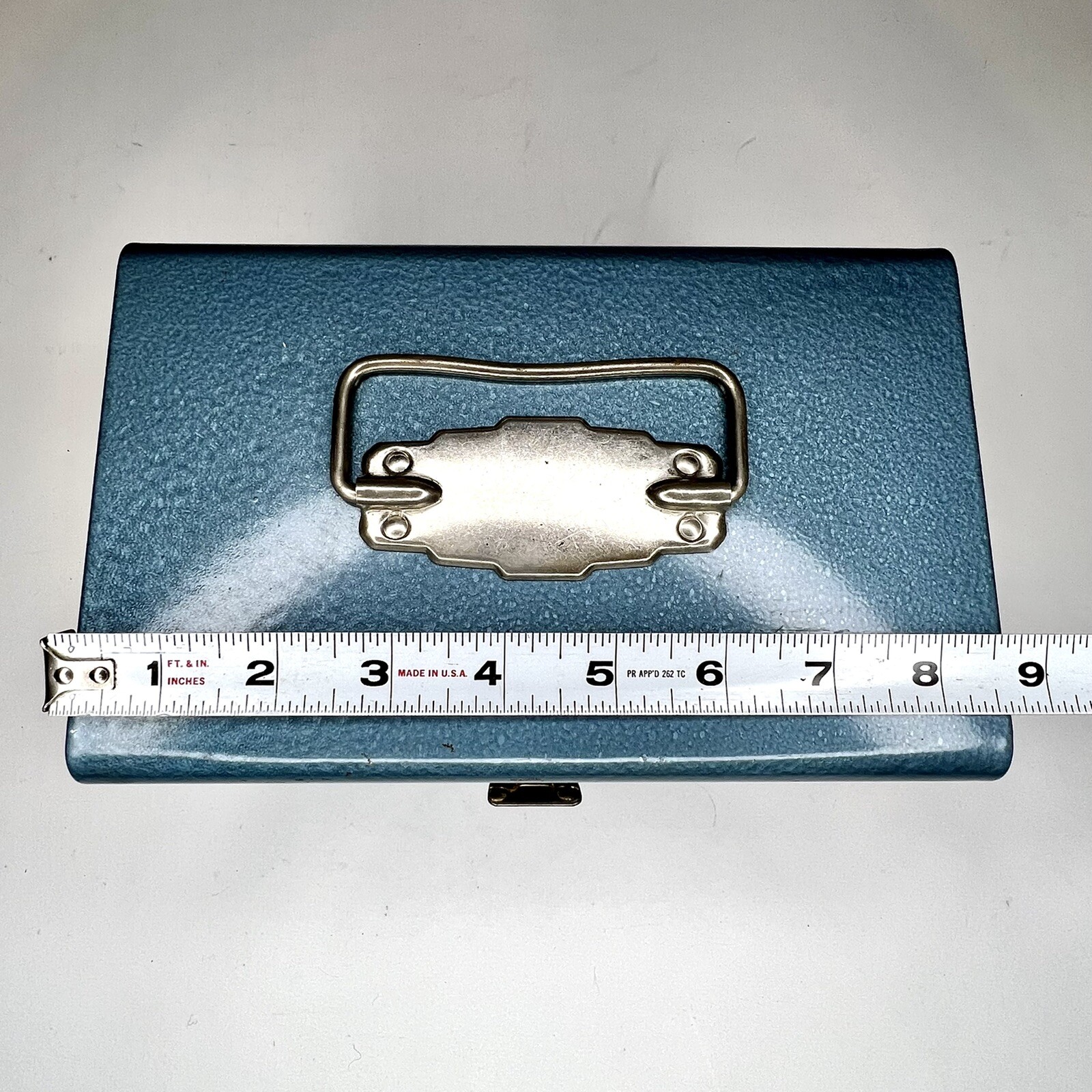 Logan De Luxe Blue Metal 8mm Movie Reel Chest Case w/ Original Box
