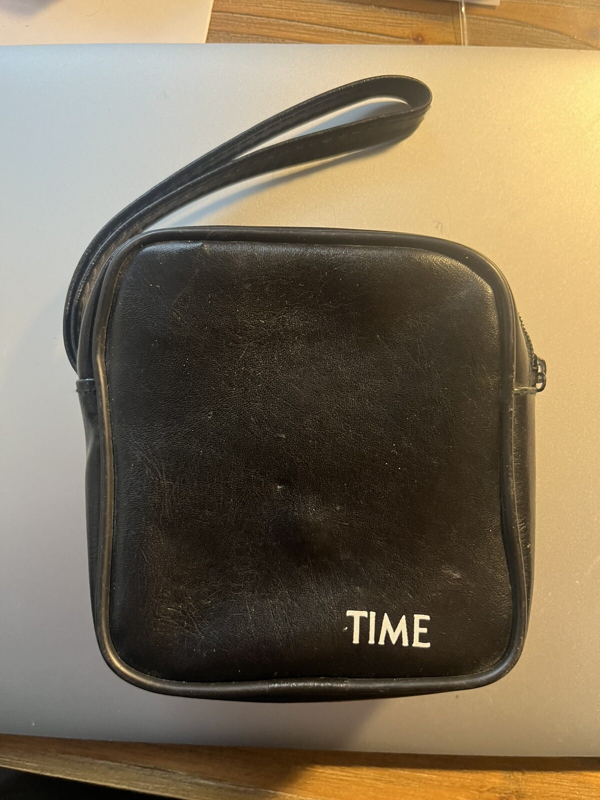 Time Magazine Vintage Binocular Holder Case Zip Up Camera Bag C4