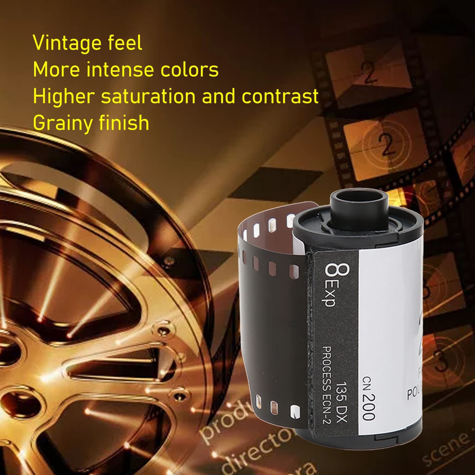 2 PCS 35mm Color Print Film ISO 200 8 Sheets Negative HD For 135 Camera Roll