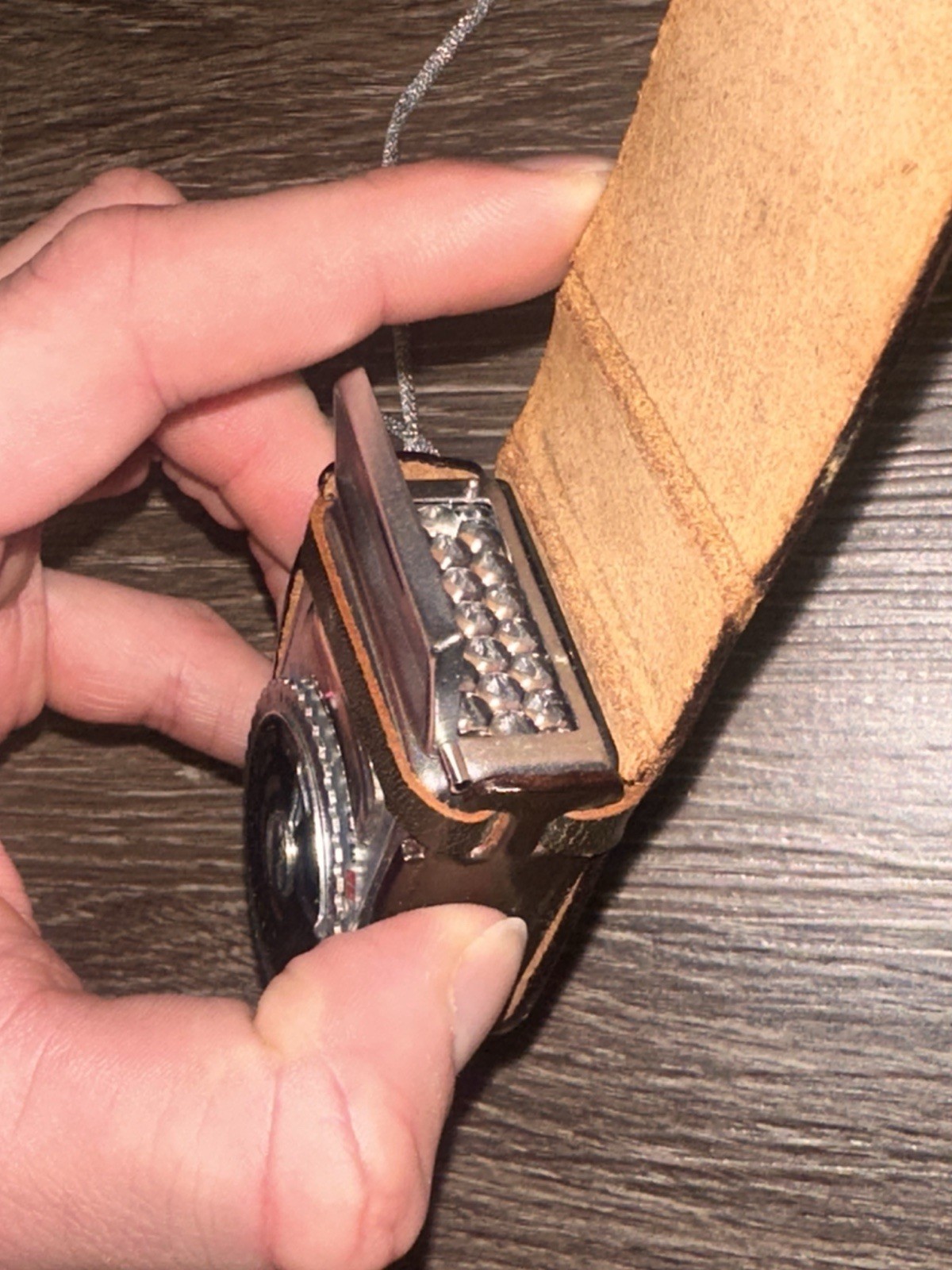Vintage Sekonic Selenium Light Meter w/ Leather Case & Chain Japan