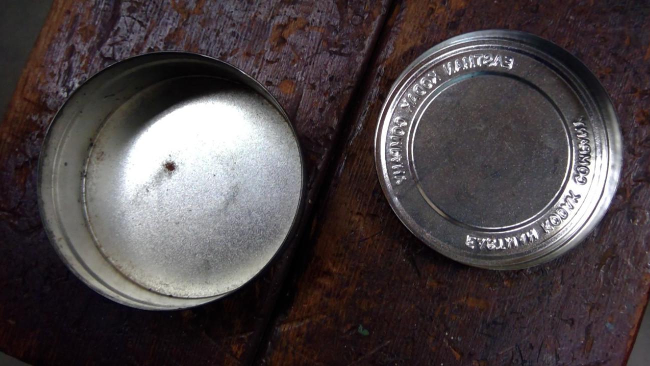 Vintage EASTMAN Kodak Film Reel Canister Empty Movie 8 mm Metal Tin 3.75″x1 5/8″