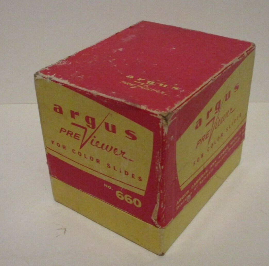 VINTAGE ARGUS COLOR SLIDES PREVIEWER ARGUS CAMERAS ANN ARBOR MICHIGAN VIEWER