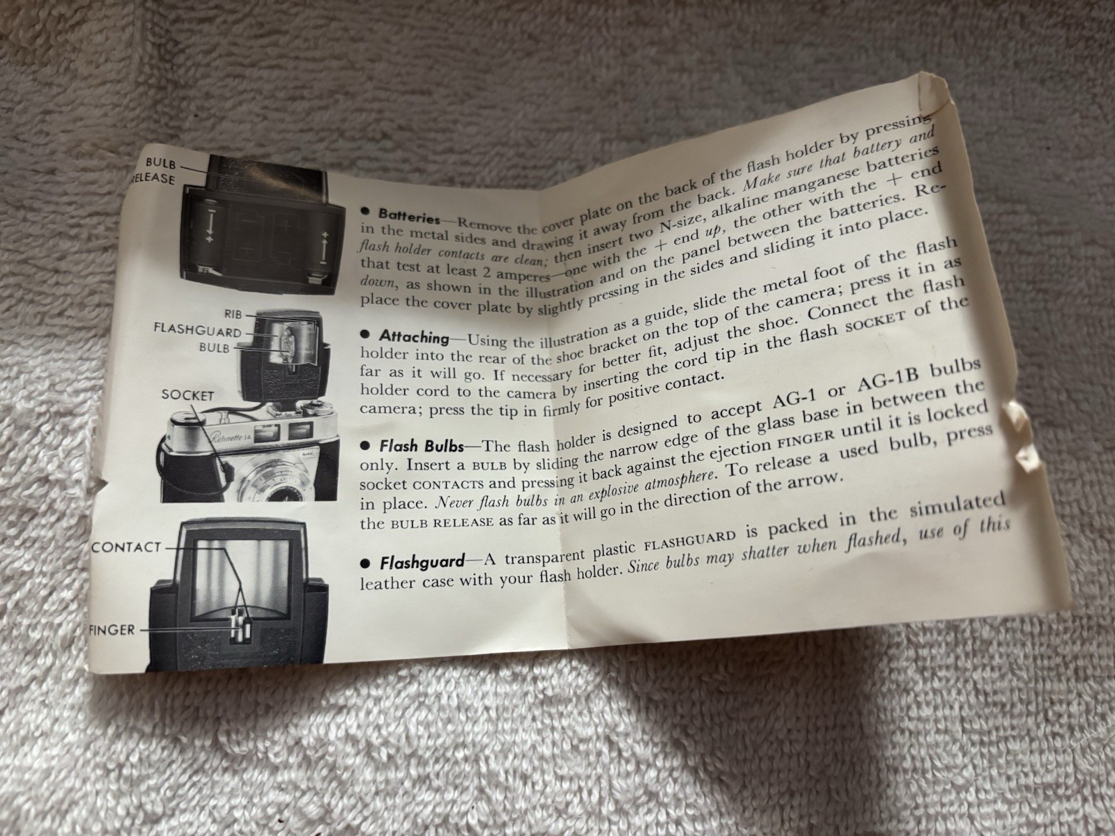 Kodak Ektamite Flasholder No. C 100F with Instructions LNC In Original Box