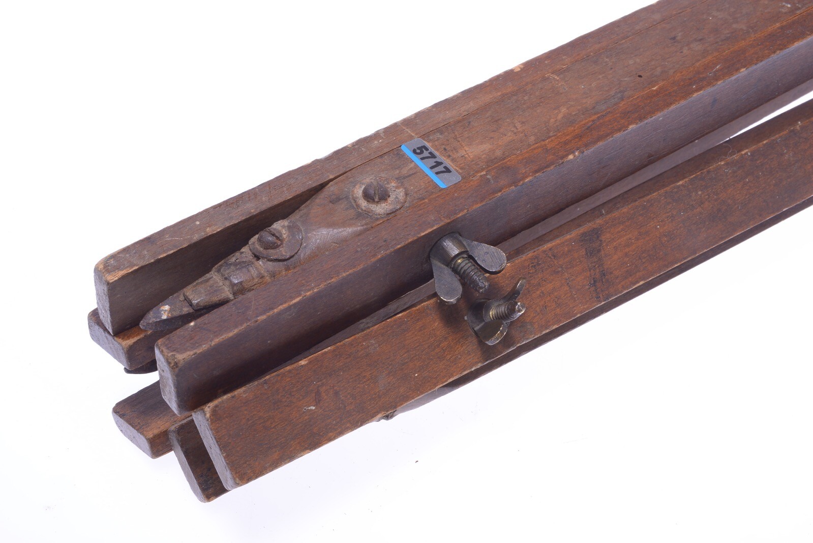 ✅ ANTIQUE WOOD TRIPOD 132CM 51.96″ GLASS PLATE LARGE FORMAT FIELD VIEW CAMERA