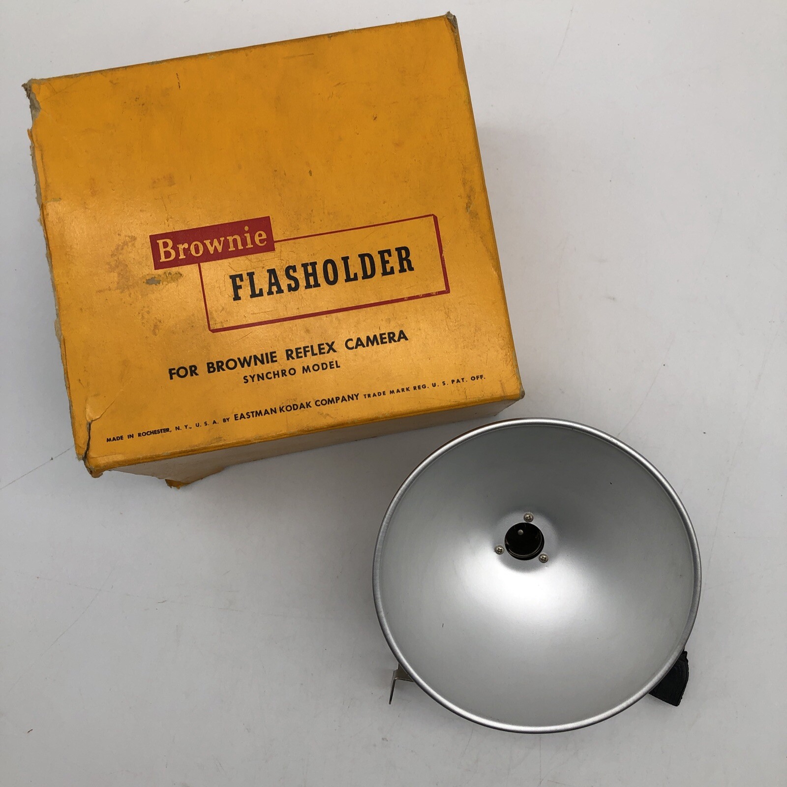 Vintage Kodak Brownie Flasholder for Brownie Reflex Synchro Model w/Original Box