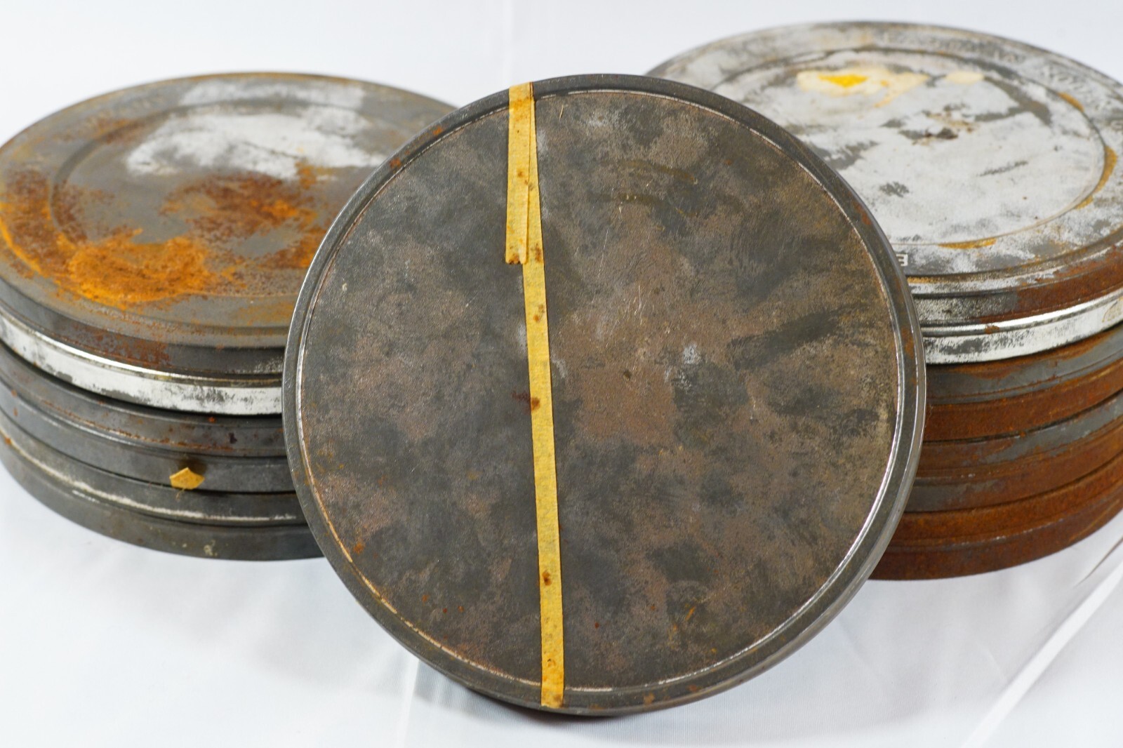 1960’s Eastman Kodak Company Vintage Metal 16MM Film Reel Canisters 7.25″