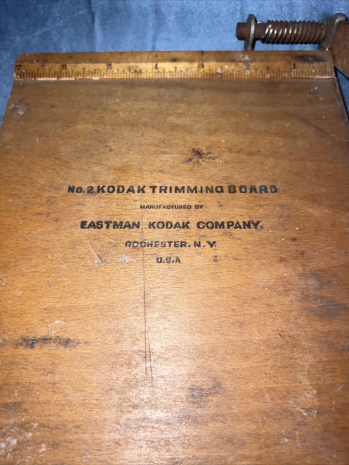 Vintage 7″ No. 2 Kodak Trimming Board EASTMAN KODAK COMPANY