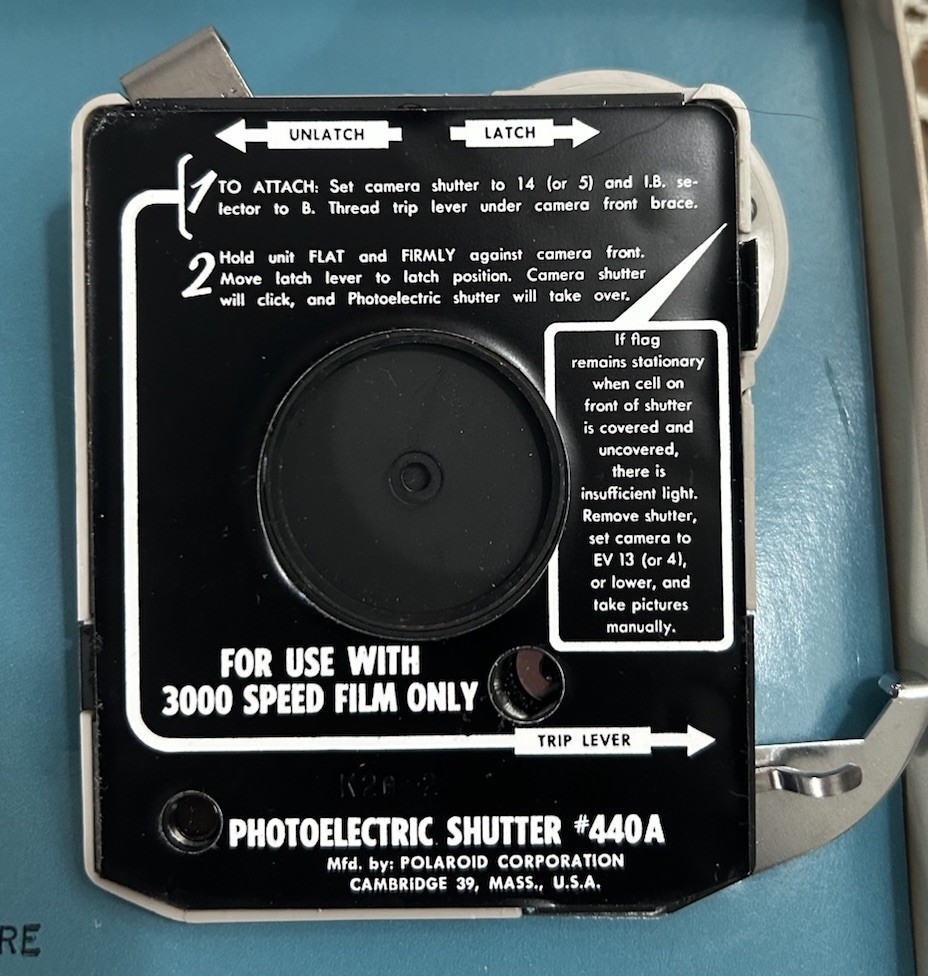 Vtg Polaroid Photoelectric Shutter Mod #440 with Original Box & Manual-Untested