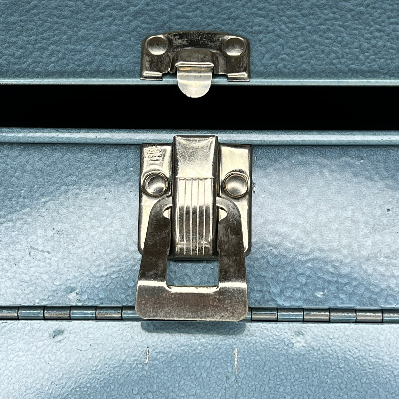 Logan De Luxe Blue Metal 8mm Movie Reel Chest Case w/ Original Box