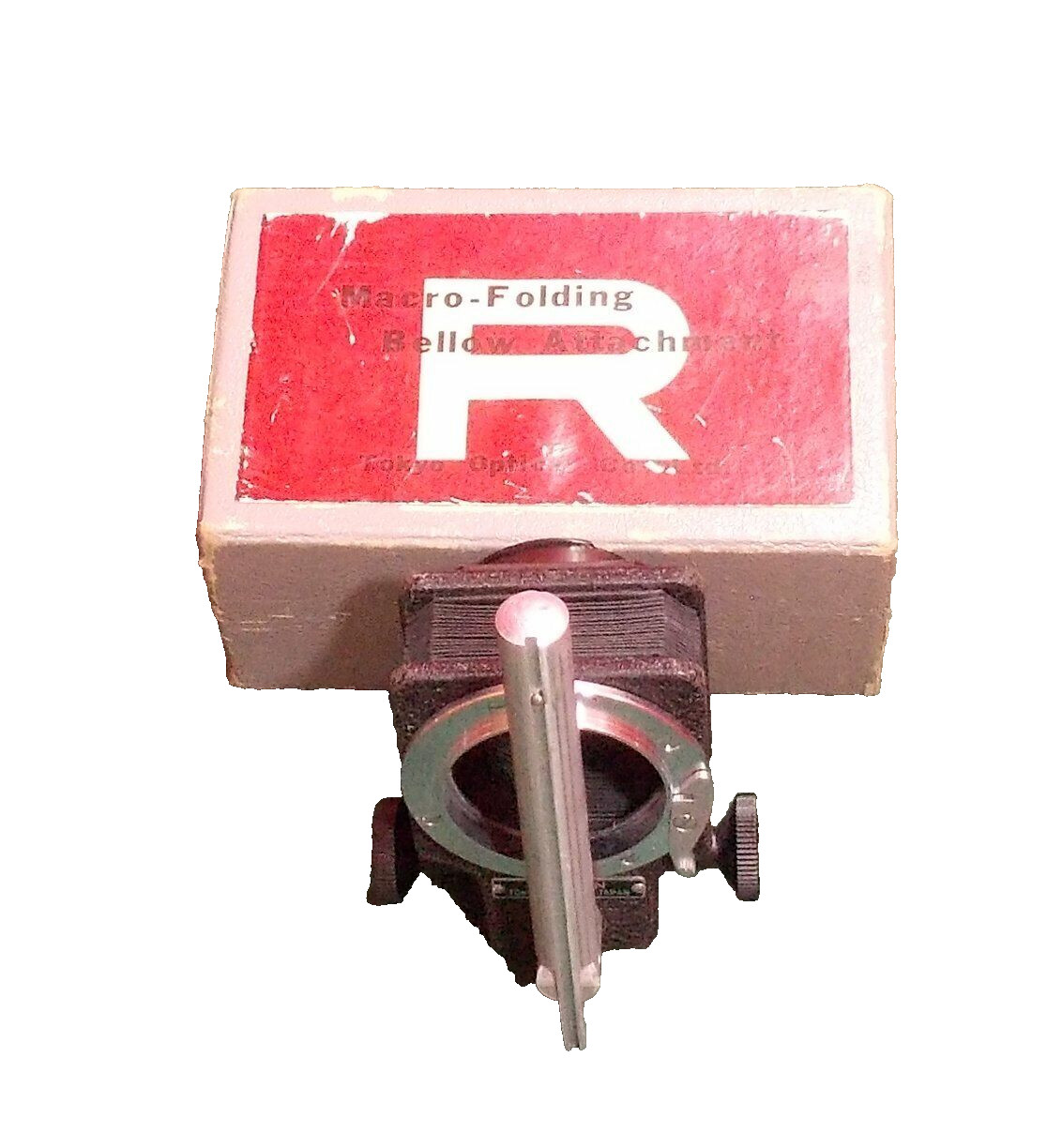 Vintage Tokyo Optical Co. Macro-Folding Bellow Attachment. In original box