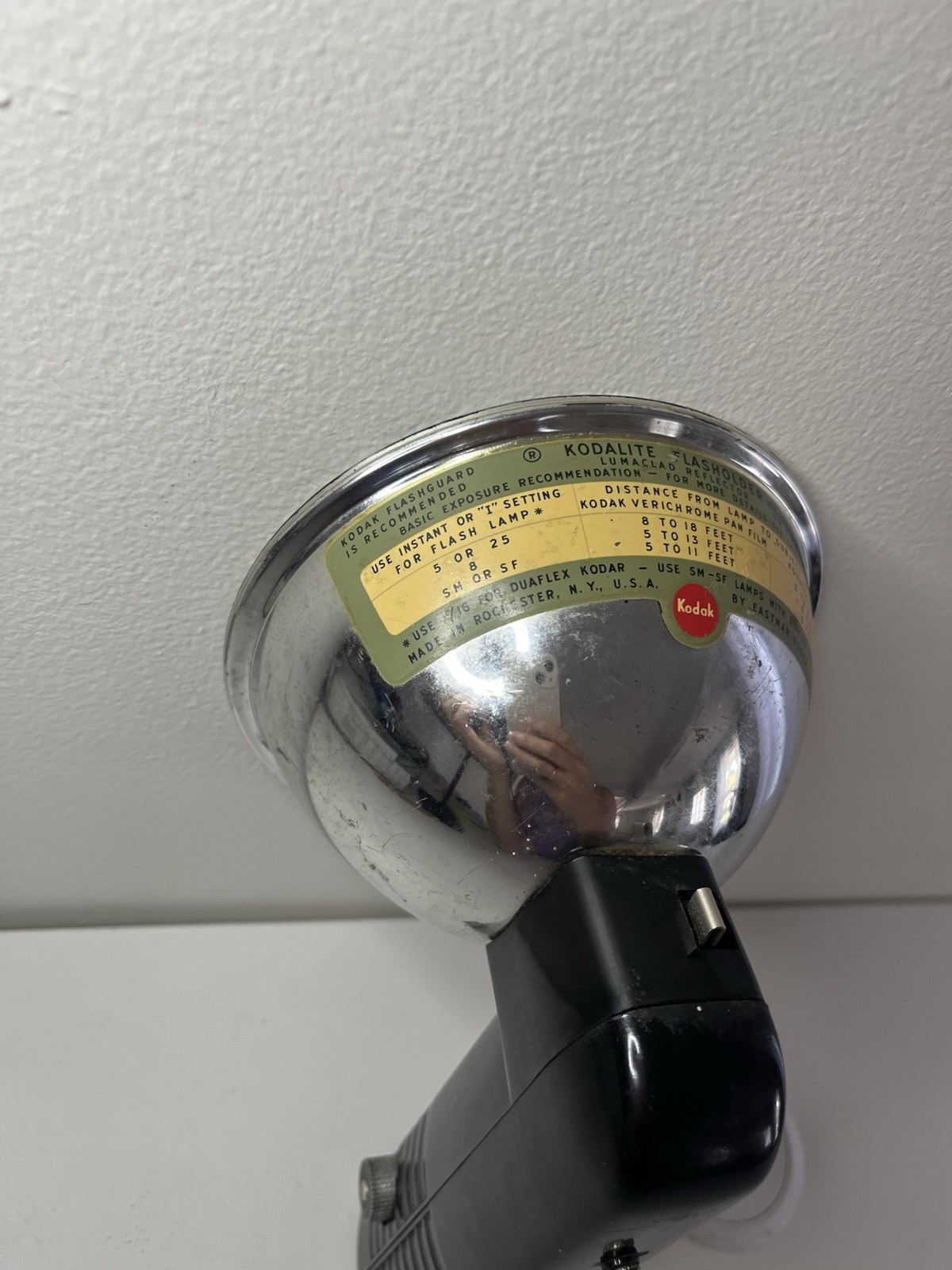 Vintage Kodak Kodalite Flasholder Lumaclad Reflector & OEM Manual Made NY USA🔺