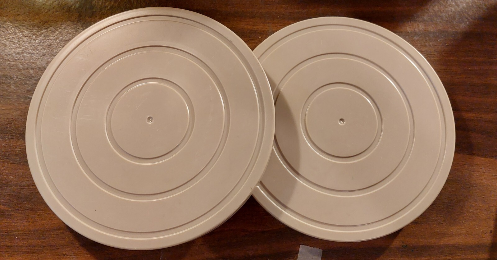 Two Vintage Dual-8 Super 8 Std 8 400ft Reels & Cases Universal Unused Plastic