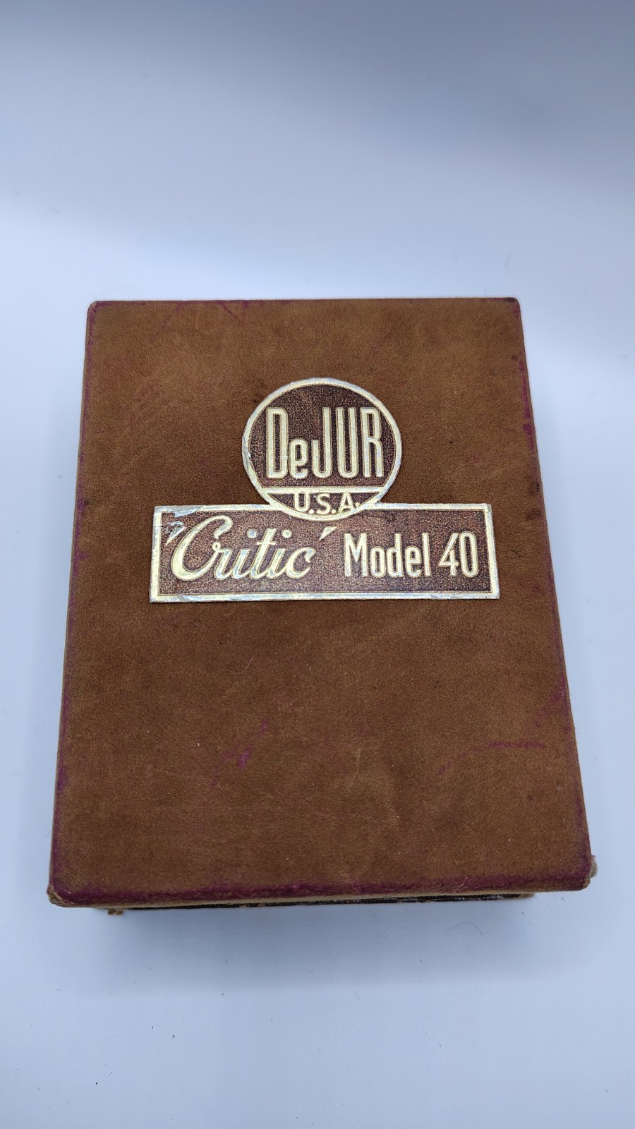 Vintage DeJur Critic Model 40 Exposure Meter Tested Working w/ Original Box Case