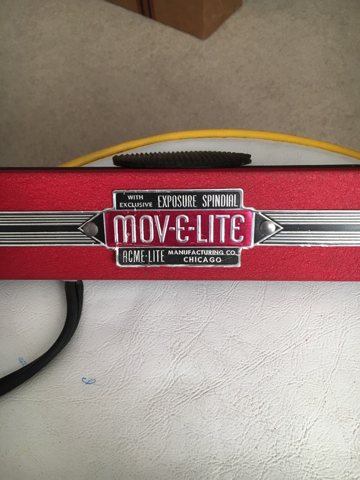 Vintage Acme Mov E Lite 4 Bulb Model Number 4 With Handle Screw And Original Box