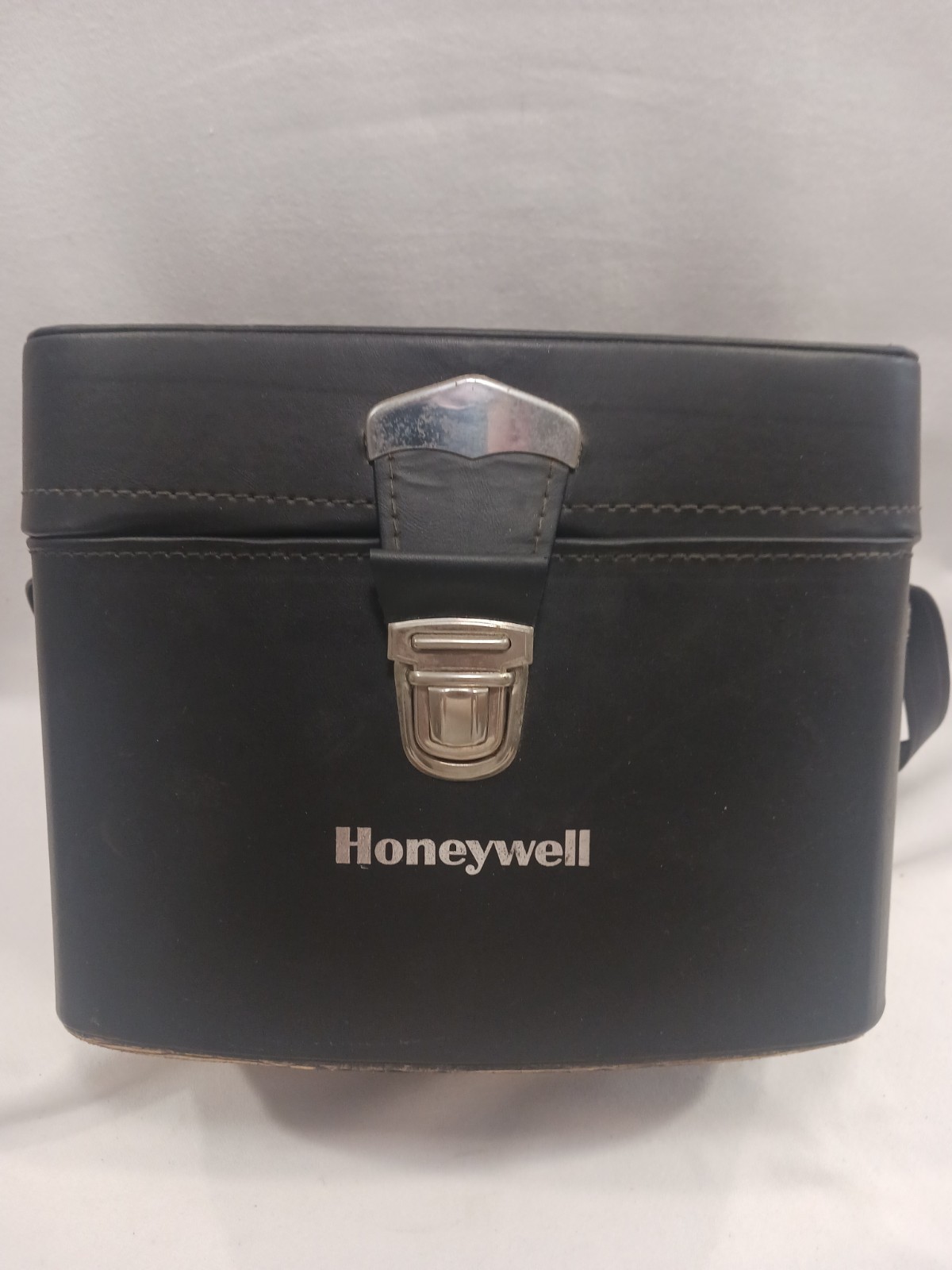Vintage Pentax Honeywell Hard Camera & Lens Case 11″ x 6″ x 6″ Black Leather VGC