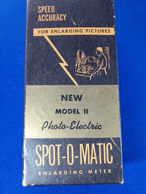 Vintage Spot-O-Matic Enlarging Meter Made in USA Model 2 WITH ORIGINAL BOX LQQK!