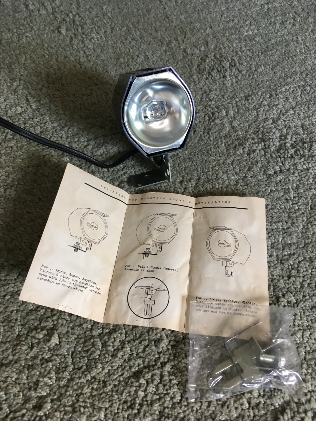Kenco Super 8 Quartz Movie Light Model 3000 ☀️