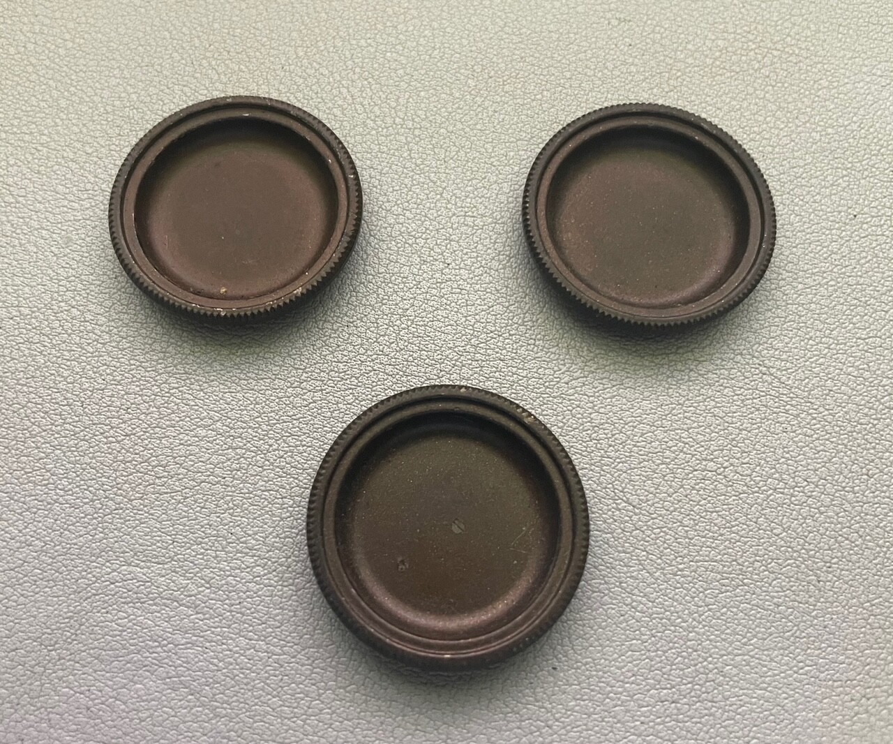 Original metal Turret cap for Bell & Howell Filmo 16mm Movie Camera lot of 3