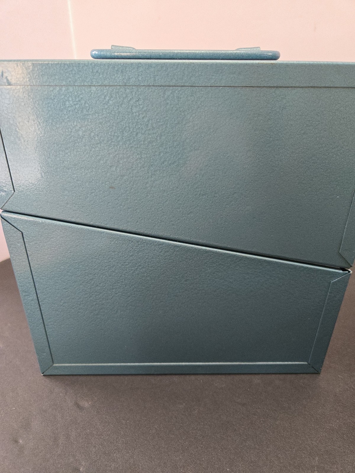 Vintage Adams Metal Film Can Storage Case,6 Box Containers