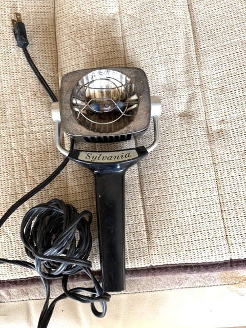 Vintage Sylvania Sun Gun Movie Light SG-1 Handheld Video Camera Lamp 120V Tested