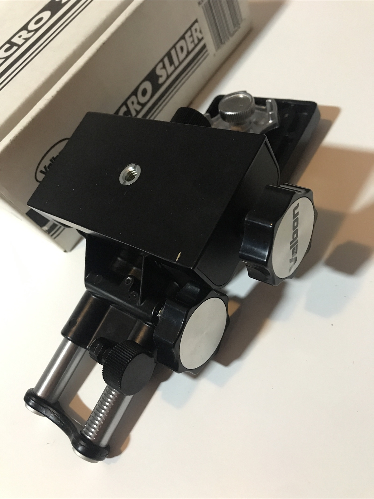 [Top MINT in Box] Velbon Macro Slider Focusing Stage Tripod Head Rail From JAPAN