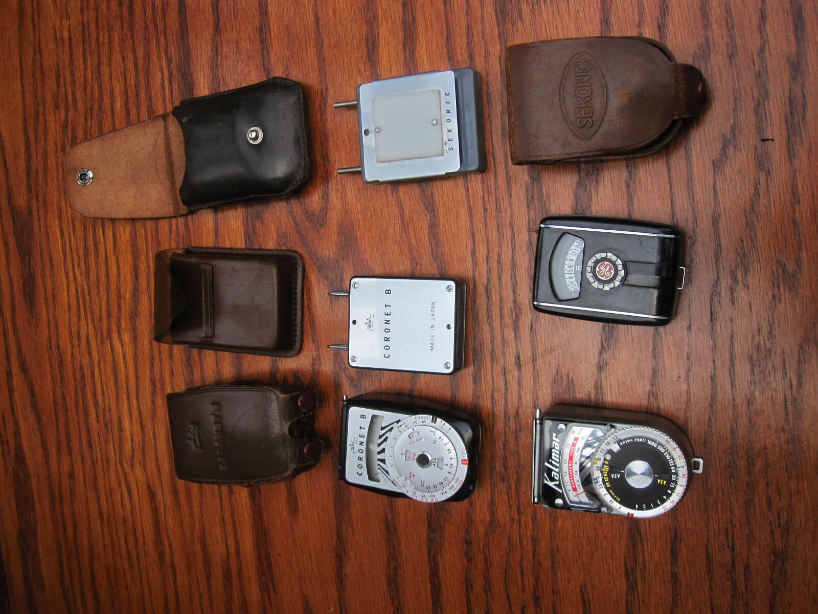 Vintage light meter set lot . Walz Coronet B Sekonics Kalimar GE