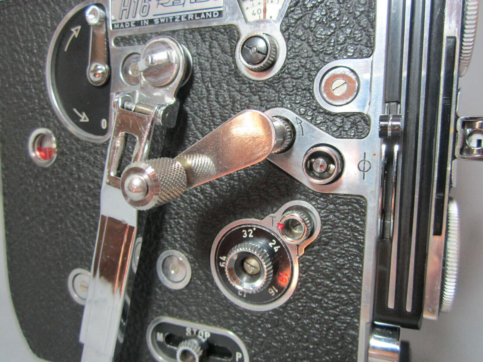 (BACK WIND REWIND CRANK HANDLE ) BOLEX REX-5 REX-4 REX-3 1:1 16mm movie camera