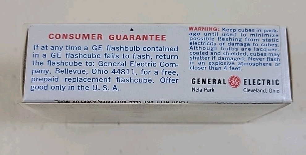 VTG GE Flashcubes 3 Sets Of 3 Cubes New in Original Package 12 Flashes Per Pack