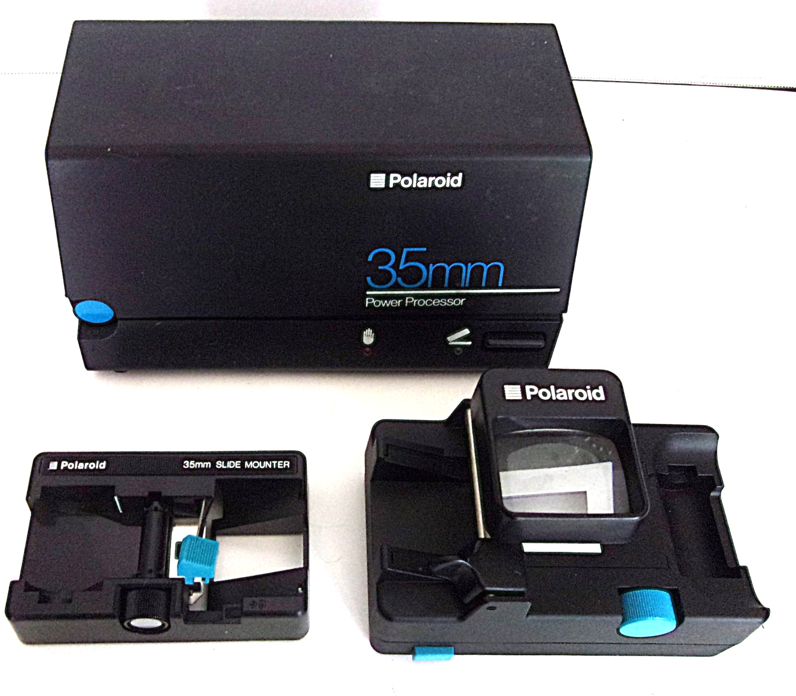 Vintage Polaroid 35mm Film Processor for Slides w/Slide Mounter & Film Cutter