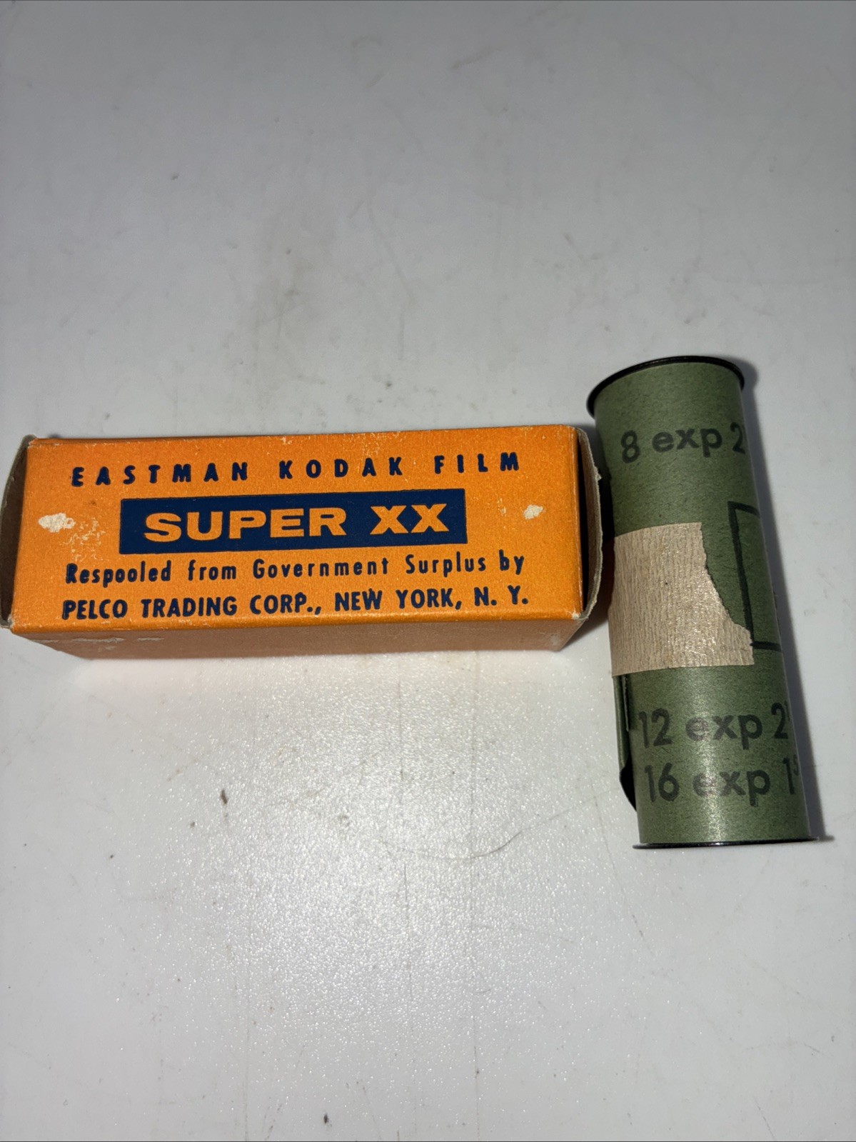 Vtg Eastman Kodak Super XX 620 Film Respooled Government Surplus Pelco Trading