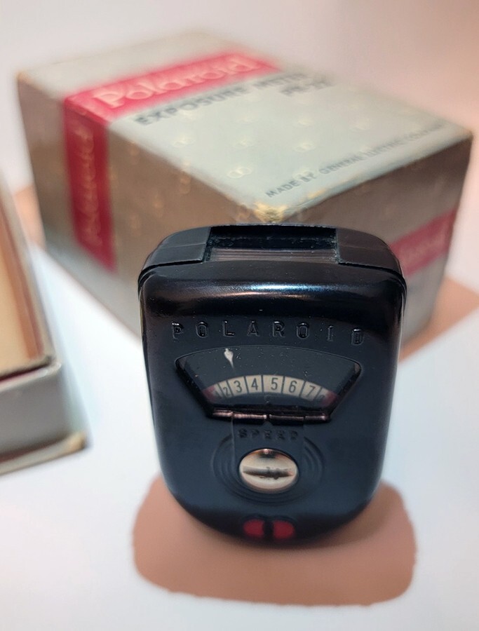 Vintage Polaroid Exposure Meter PR-22 W/Original Box & Manual General Electric