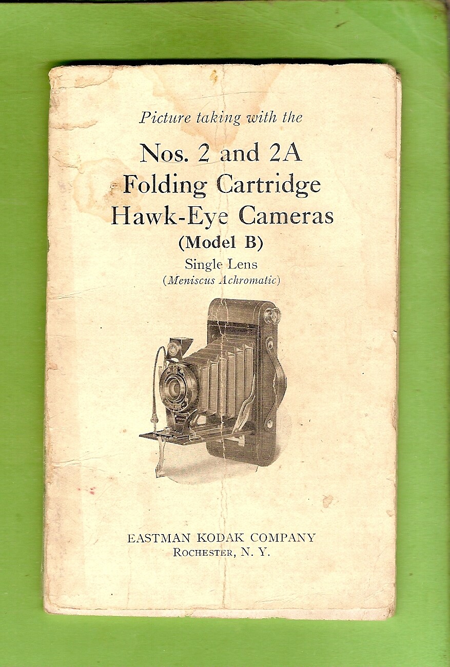 #D72. GUIDE BOOKLET FOR PICTURE TAKING WITH KODAK No. 2 & 2A FOLDING CAMERAS