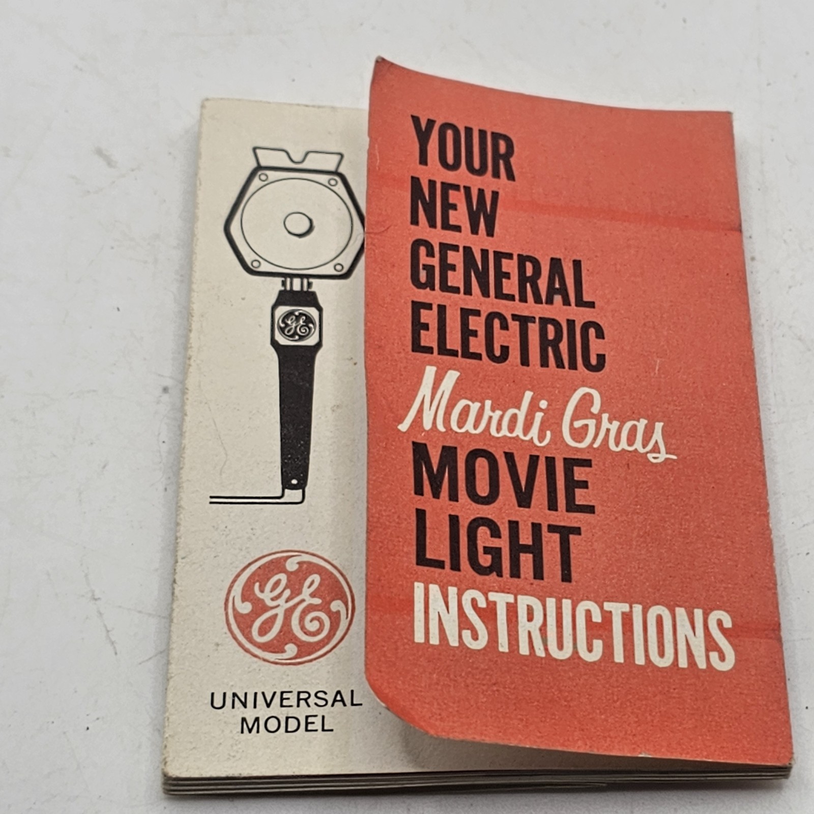 Vintage GE Mardi Gras Movie Light Instructions Book Only