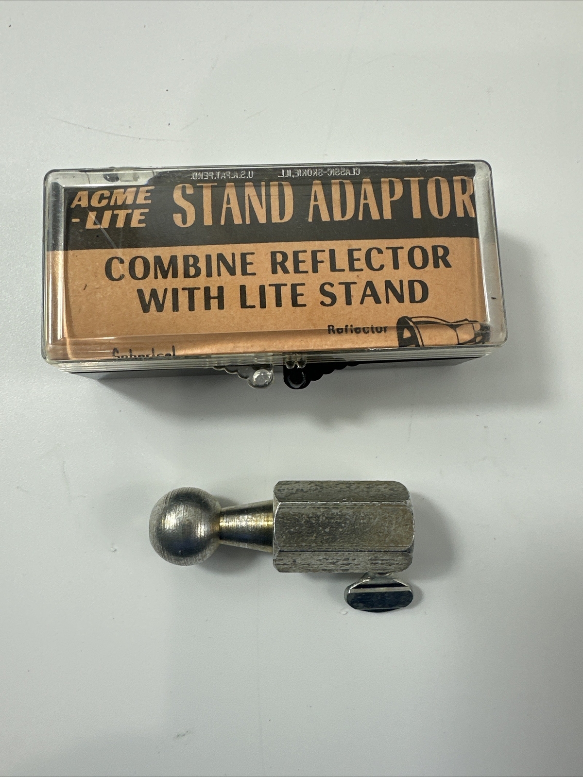 Vintage Acme Lite Stand adapter Combine reflector with lite stand ball connectio