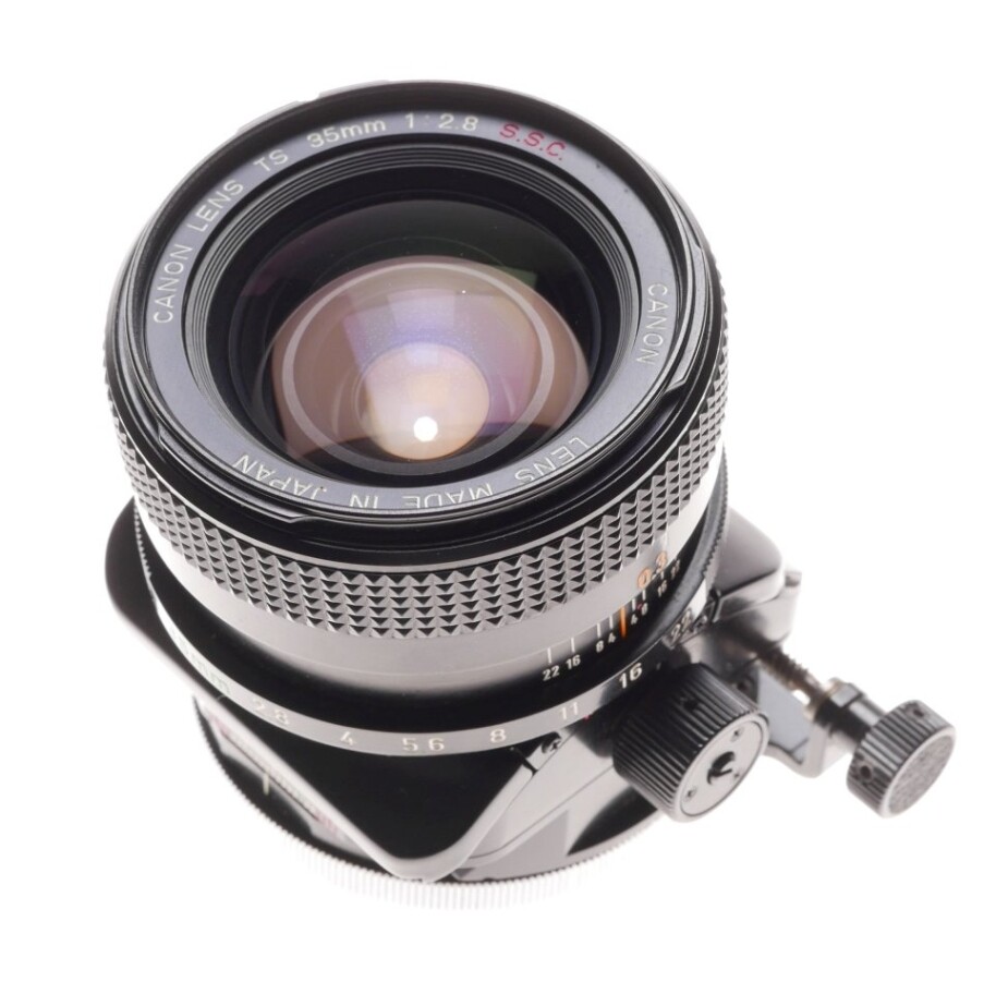 Canon ts tilt shift 35mm 1:2.8 s.s.c. Slr camera lens caps tripod mount keeper
