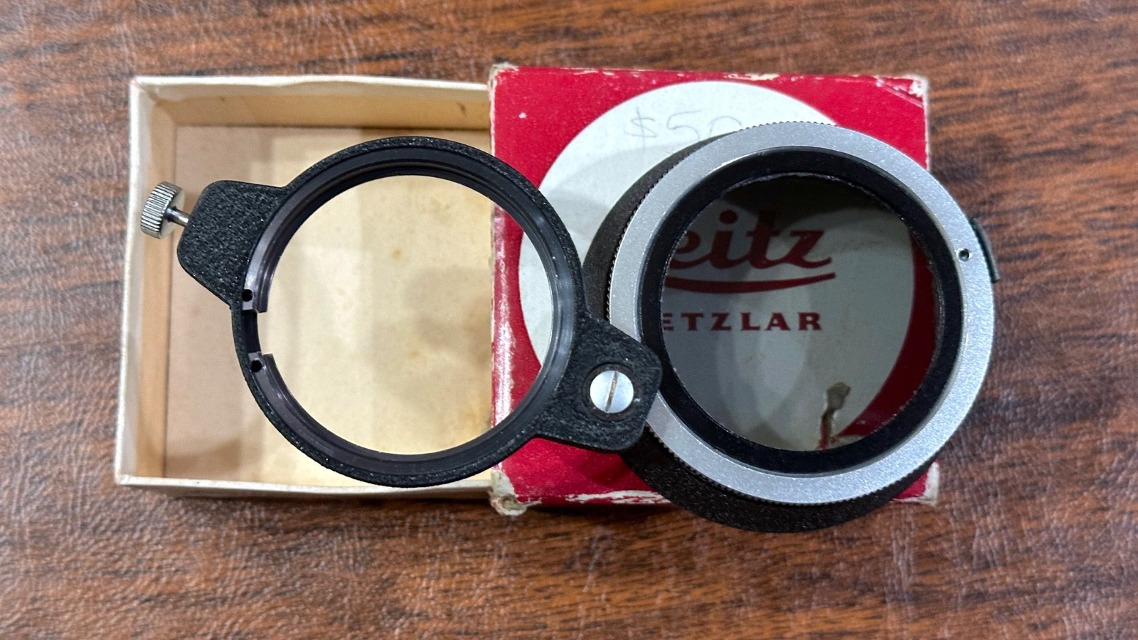 LEITZ WETZLAR 13352 SWING OUT Polarizer HOOD FOR LEICA M CAMERAS