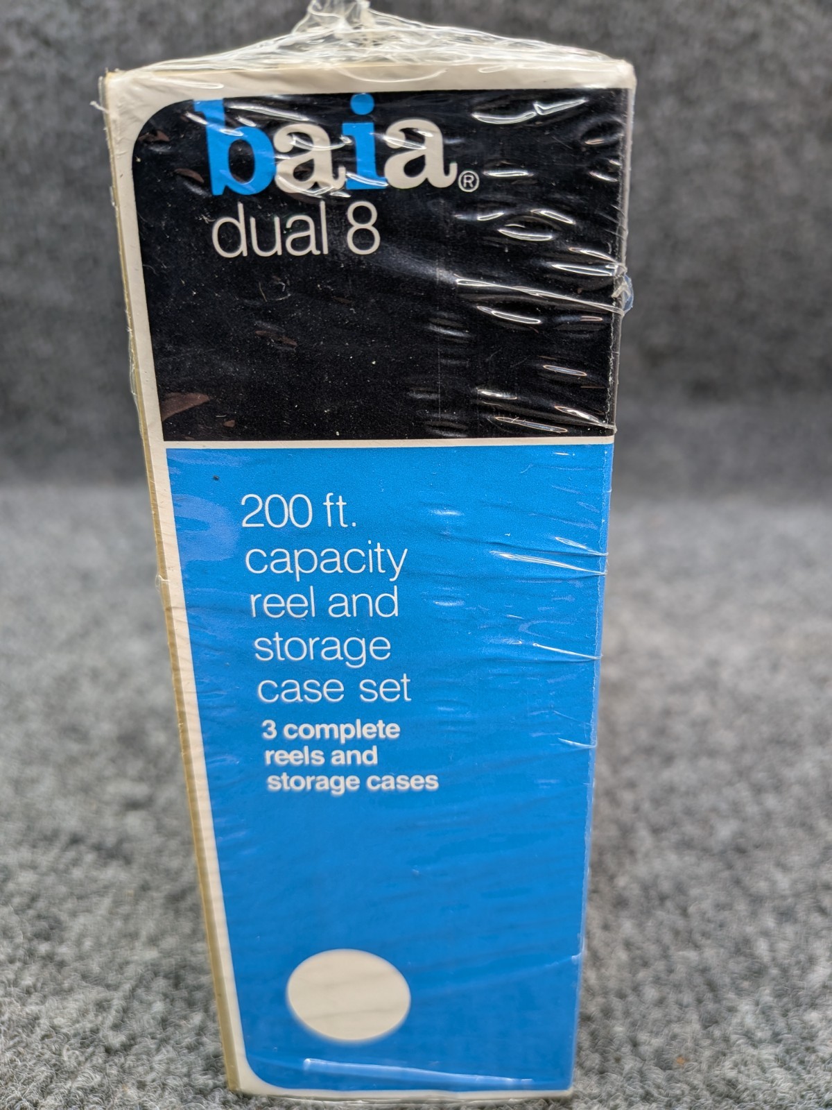 Vintage BAIA Dual 8 Film Reel Storage Case Set NOS Sealed Super 8 200ft