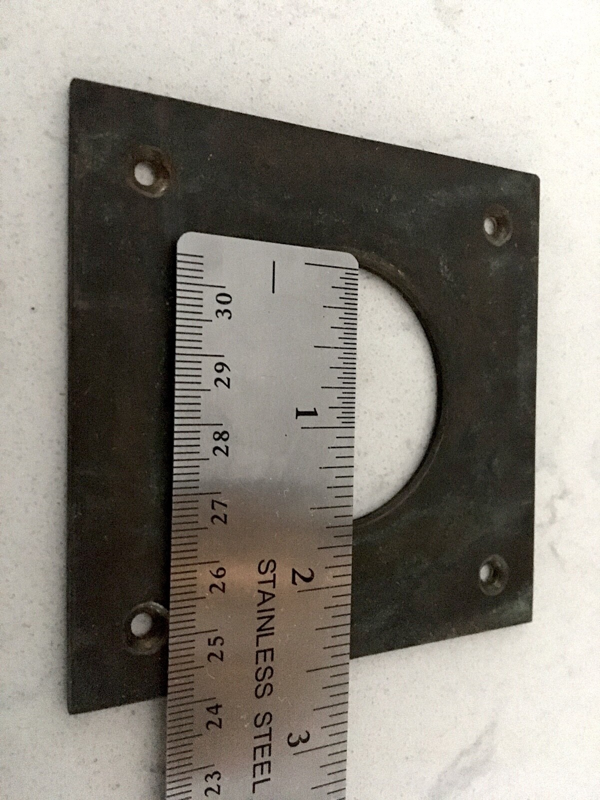 Brass Square Lens Flange