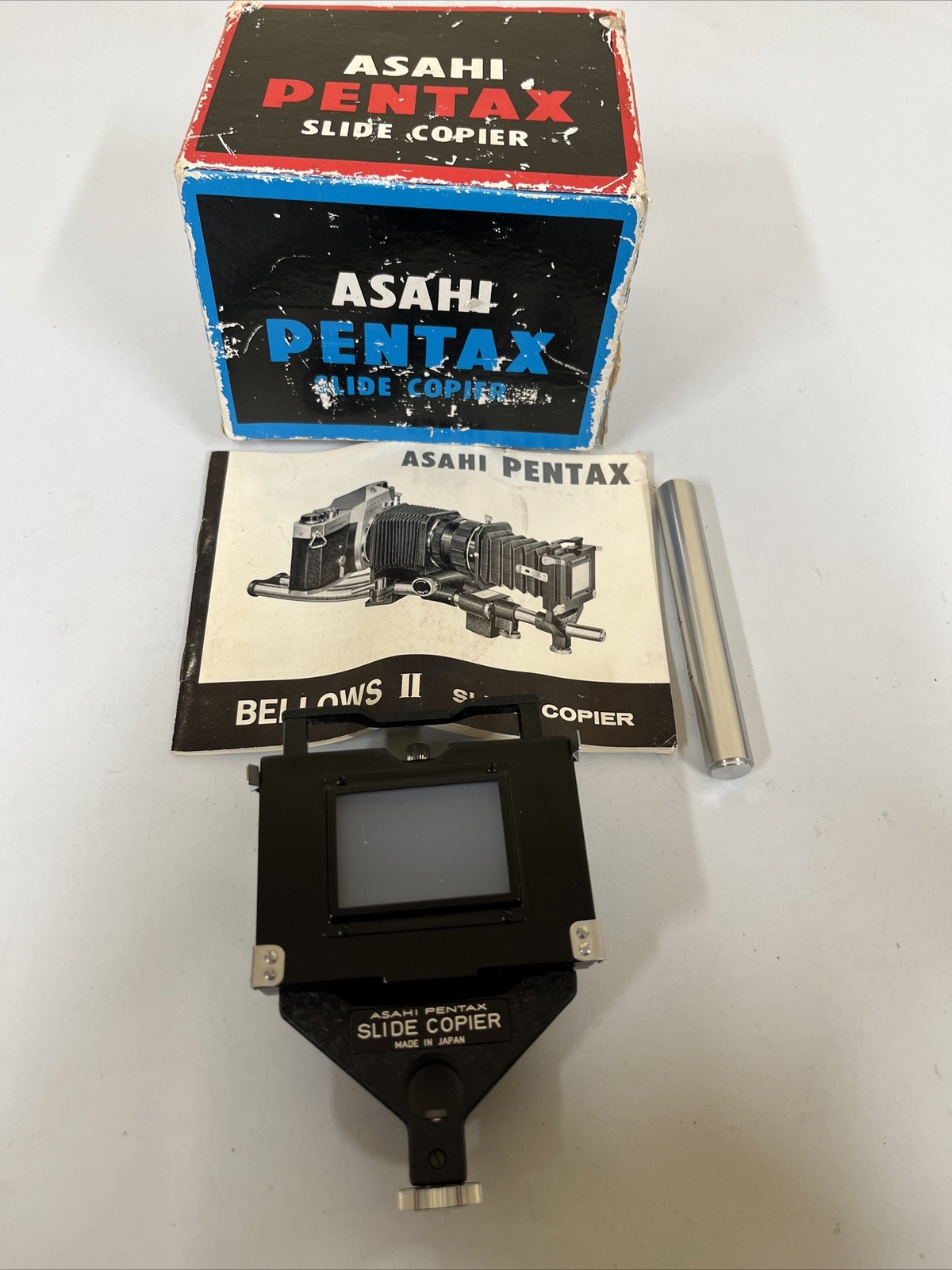 Asahi Pentax Slide Copier For Auto Bellow In Box 50mm 55mm
