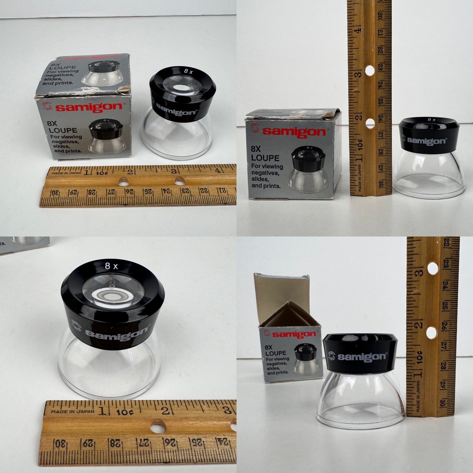 Vtg Samigon 8x Magnify Loupe View Negatives Slides Prints Photo w Orig Box