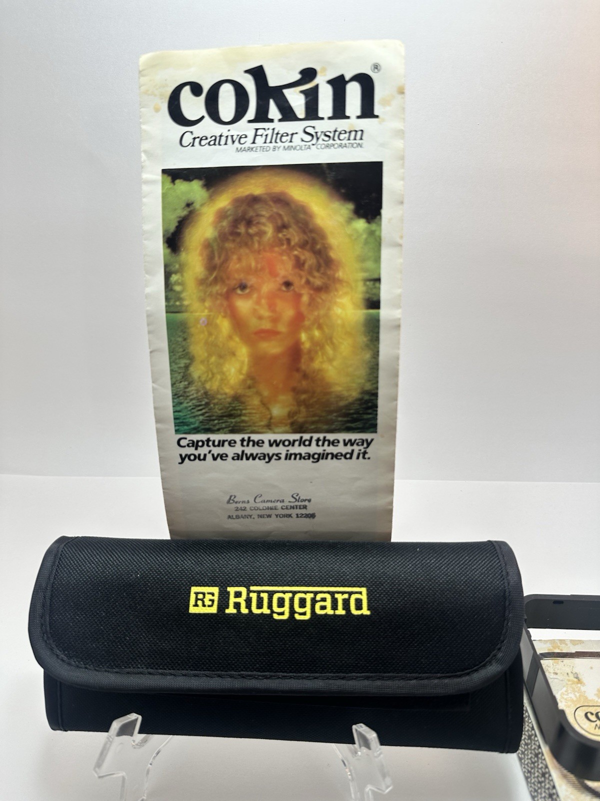 1980’s Vintage Cokin Photography Filter’s And Case Holder Lot Of 7 Collectible