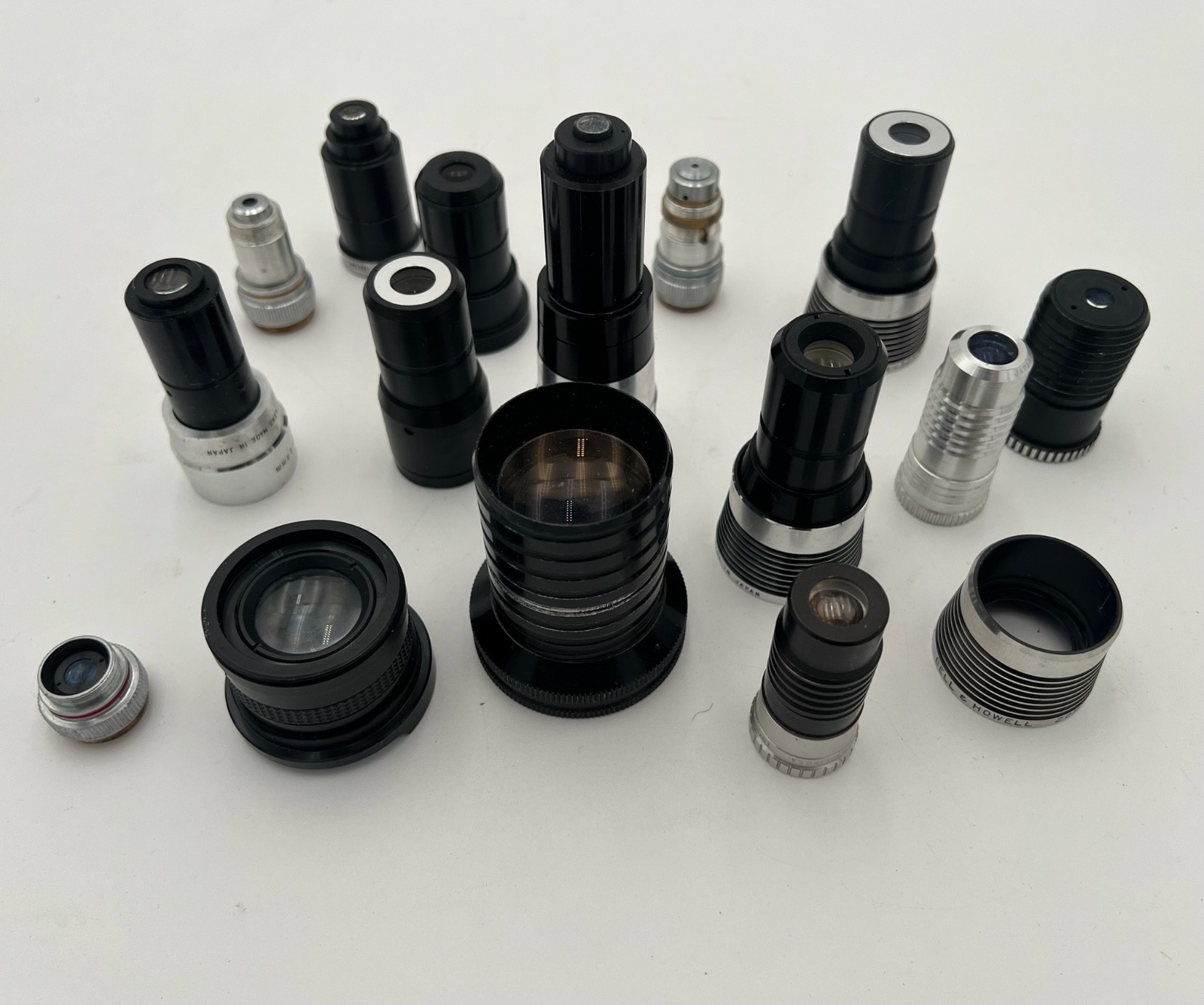 – LOT OF ASSORTED LENSES-PROJECTOR/CAMERA LENSES FOR PARTS/AS-IS