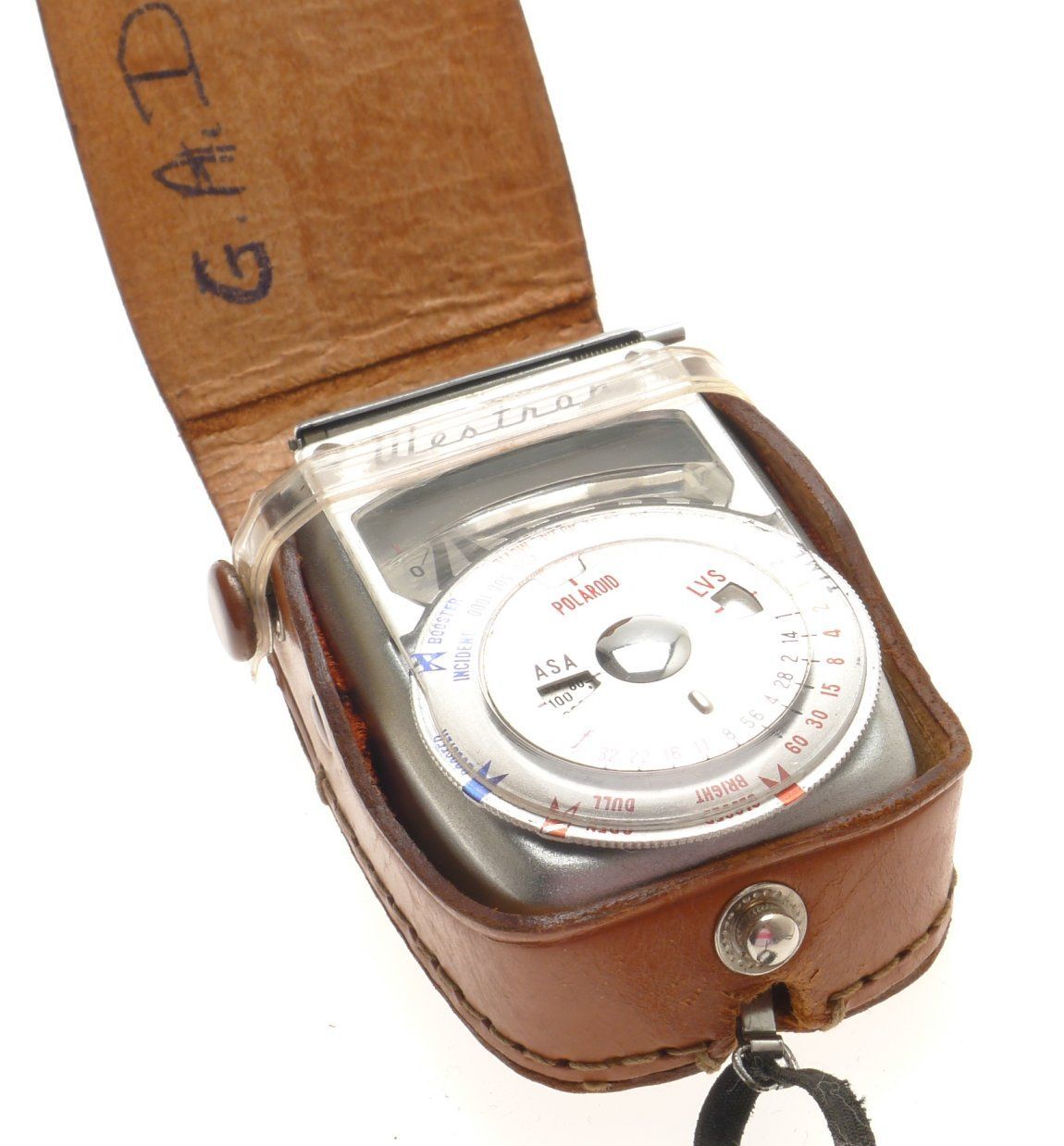 Westran light exposure meter model a-1 for polaroid original pouch box vintage