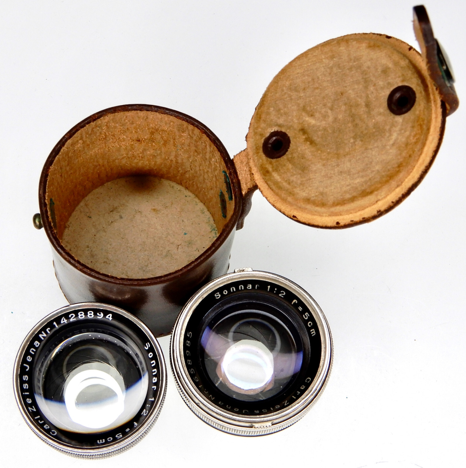 Zeiss Ikon Case for Contax Rangefinder RF 5cm Pre-War Lenses #1 ……. Rare !!