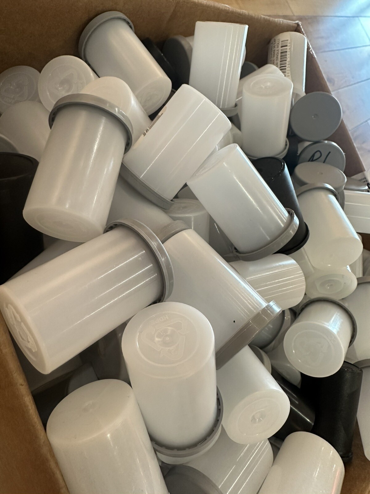 CLEAR OR BLACK Empty Film Canisters 35mm Plastic with Lid