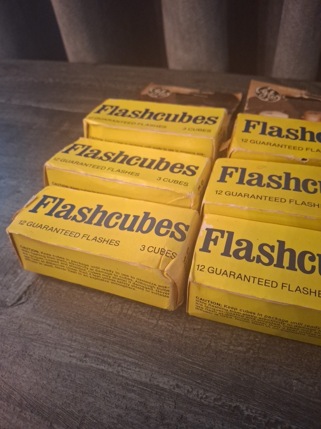 6 NIP Vtg. GE Flashcube Cameras Standard Cubes.. 3 Cubes/12Flashes