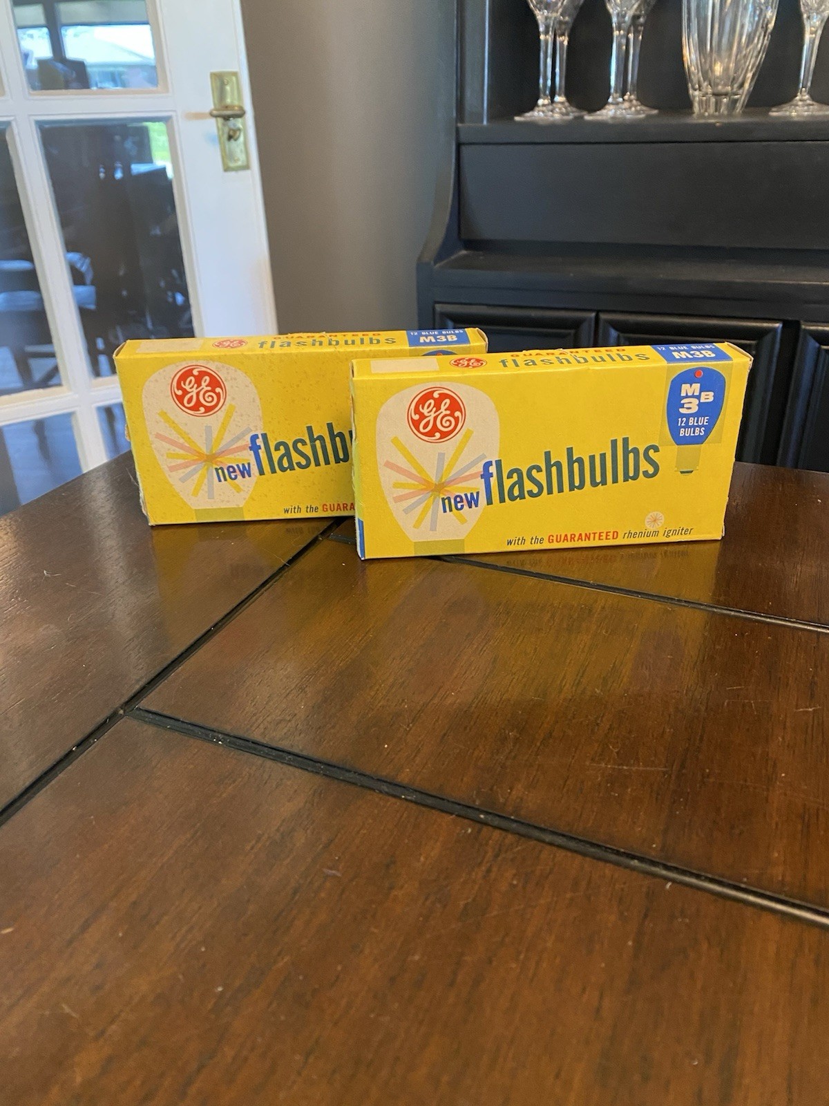 NOS – 2 Original Boxes (24ea.) GE No. M3B Blue Powermite Camera Flashbulbs