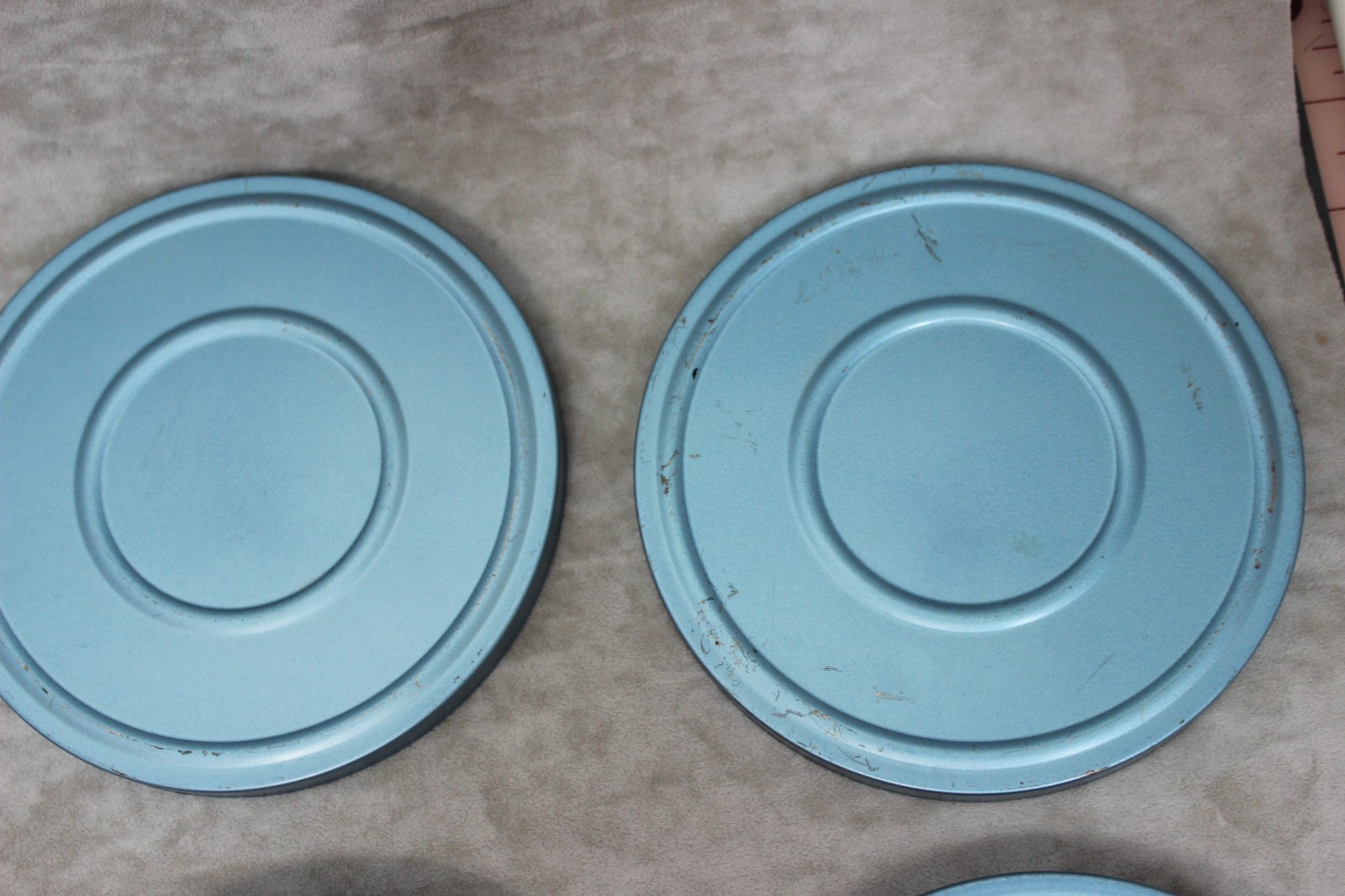 8 mm Reels and Canisters Compco 200 Feet Empty Blue Lot of 4